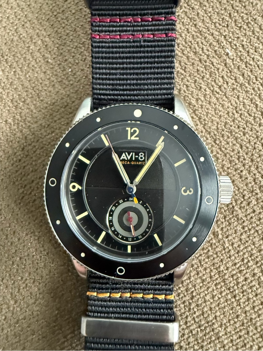 AVI-8 Flyboy Meca-Quartz Black / Nylon Dial Men's
